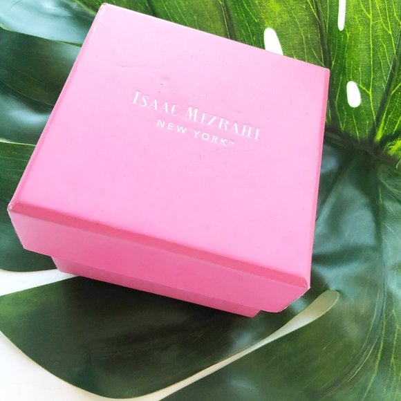 Issac Mizrahi Gold Tone Watch with Green/Tan Band - Picture 5 of 5